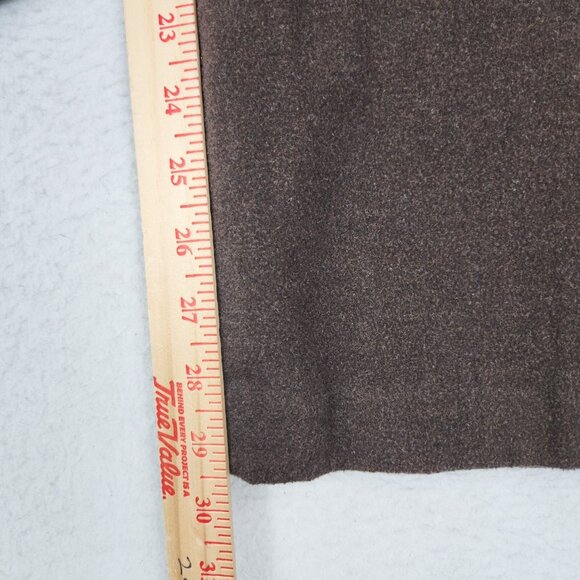 Calvin Klein Pants Womens 12 Brown Mid Rise Wide Leg Flat Front Classic Trousers - Picture 5 of 11